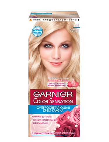 Краска для волос Garnier Color Sensation 111 Ультраблонд платиновый